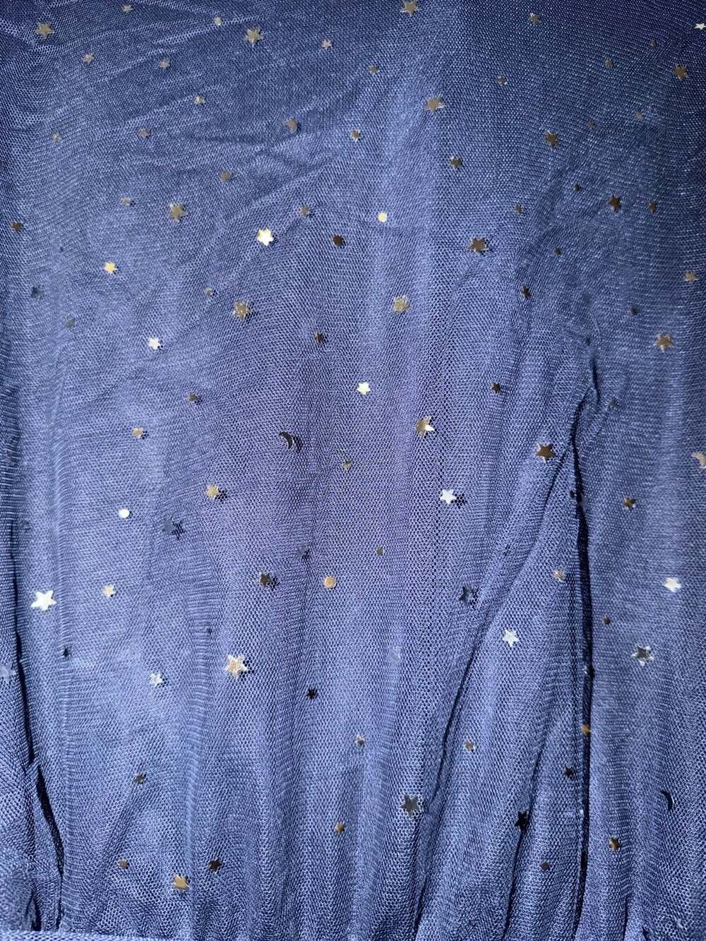 BloomChic Starry Star Mesh Mesh Overlay Dress Plus Size 3X 22-24 with Pockets - Picture 7 of 9